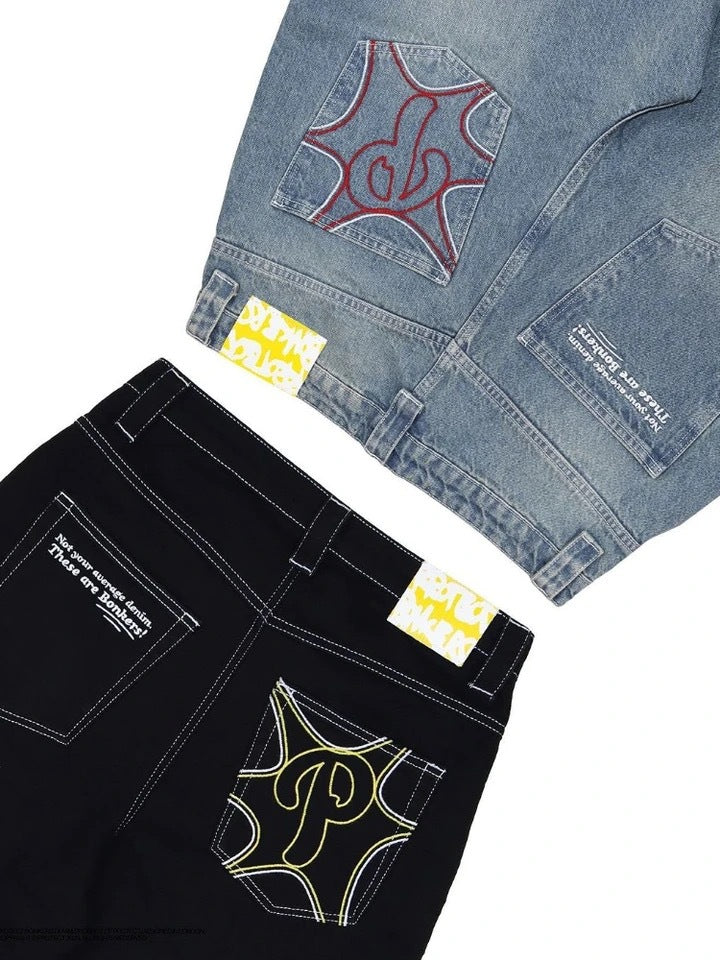 LSCN ARCHIVE — 460g "Script Graffiti" Baggy Jeans