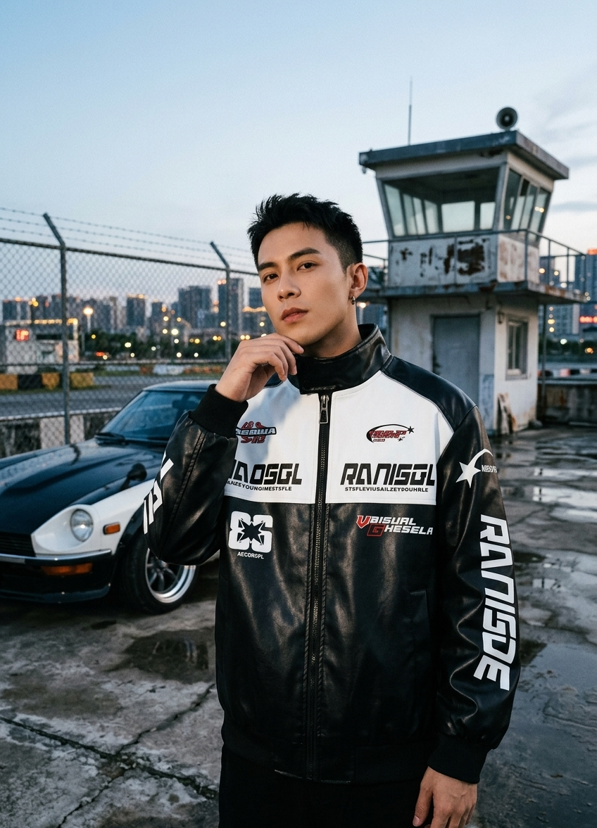 LSCN ARCHIVE - 1000g "Nitro" Biker Leather Jacket