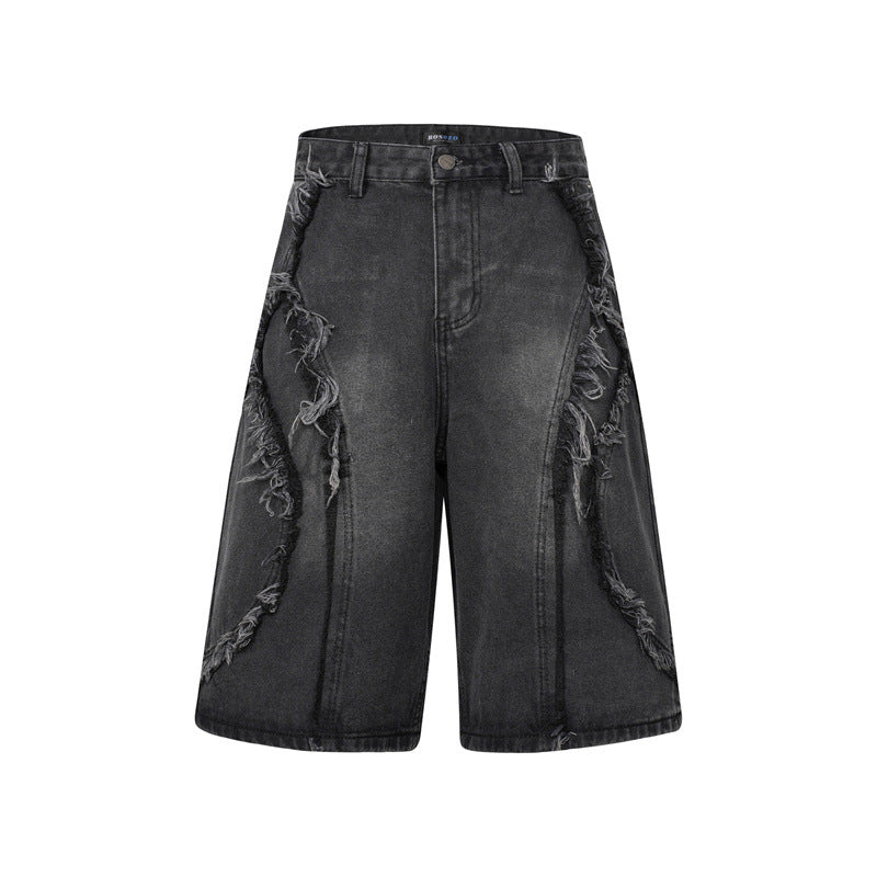 LSCN ARCHIVE - 1040g "Fracture" Denim Shorts