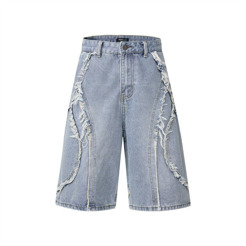 LSCN ARCHIVE - 1040g "Fracture" Denim Shorts