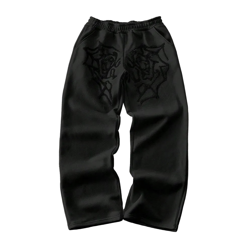 LSCN ARCHIVE - 440g "Spider Web" Graphic Sweatpants