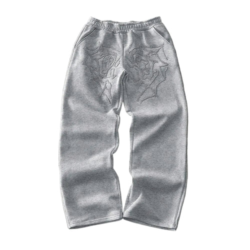 LSCN ARCHIVE - 440g "Spider Web" Graphic Sweatpants