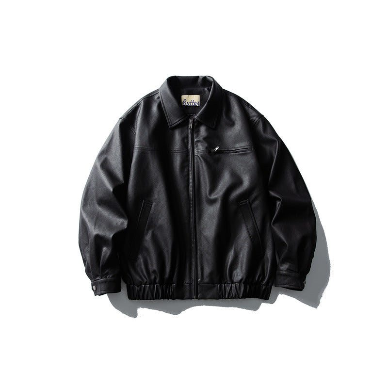 LSCN ARCHIVE — 880g "Matte Onyx" Faux Leather Bomber