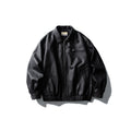 LSCN ARCHIVE — 880g "Matte Onyx" Faux Leather Bomber