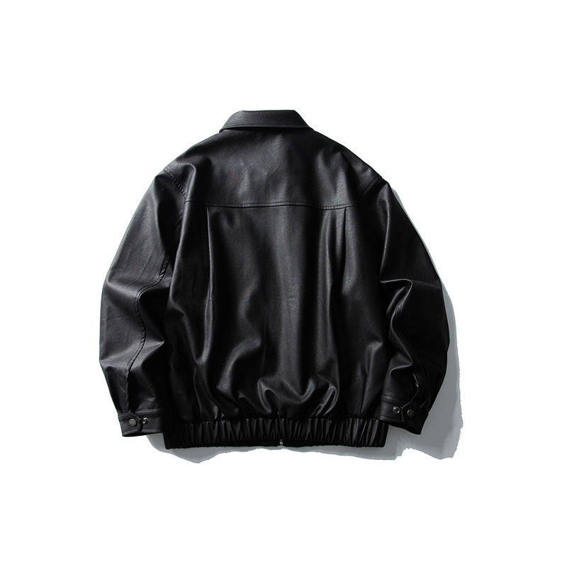 LSCN ARCHIVE — 880g "Matte Onyx" Faux Leather Bomber
