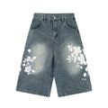 LSCN ARCHIVE — 340g "Faded Blossom" Denim Shorts